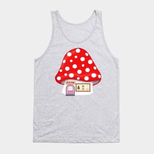 Mushroom Sweet Shop Illustration Tank Top